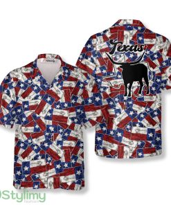 Flag Pattern Texas Hawaiian Shirts Product Photo 1