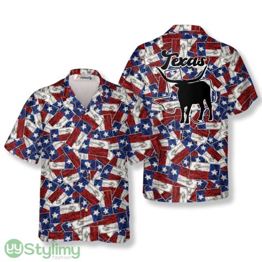 Flag Pattern Texas Hawaiian Shirts Product Photo 1