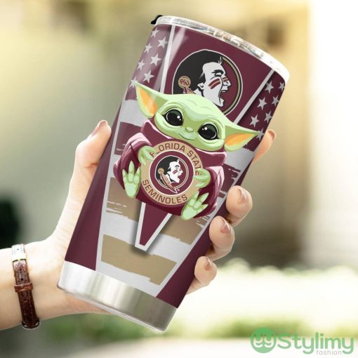Florida State Seminoles Baby Yoda 3D Tumbler Unique Gift For Fans Product Photo 3