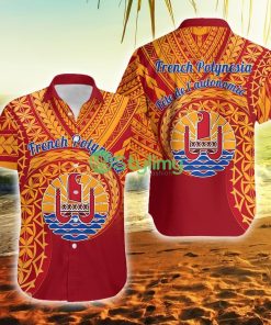 French Polynesia Happy Internal Autonomy Day French Polynesia Button Down Hawaiian Shirt Trending Summer Product Photo 1