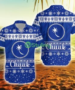 Fsm Chuuk Christmas Simple Style Federated States Of Micronesia Button Down Hawaiian Shirt Trending Summer Product Photo 1