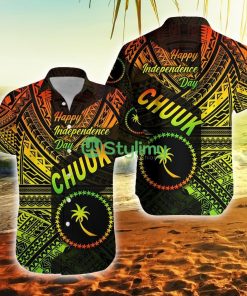 Fsm Chuuk Happy Independence Day Original Vibes Reggae Federated States Of Micronesia Button Down Hawaiian Shirt Trending Summer Product Photo 1