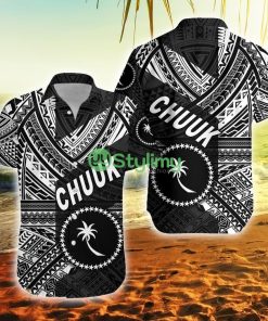 Fsm Chuuk Original Style Black Chuuk Button Down Hawaiian Shirt Trending Summer Product Photo 1