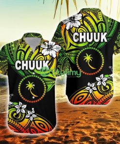 Fsm Chuuk Unique Vibes Reggae Federated States Of Micronesia Button Down Hawaiian Shirt Trending Summer Product Photo 1
