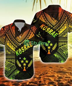 Fsm Kosrae Original Style Reggae Federated States Of Micronesia Button Down Hawaiian Shirt Trending Summer Product Photo 1