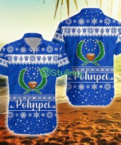 Fsm Pohnpei Christmas Simple Style Federated States Of Micronesia Button Down Hawaiian Shirt Trending Summer Product Photo 1