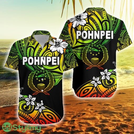Fsm Pohnpei Unique Vibes Reggae Pohnpei Button Down Hawaiian Shirt Trending Summer
