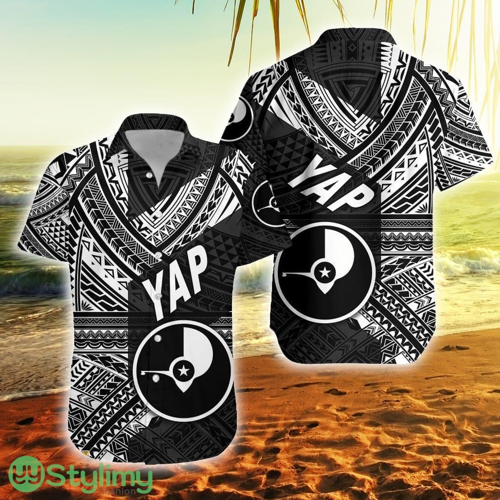 Fsm Yap Original Style Black Federated States Of Micronesia Button Down Hawaiian Shirt Trending Summer 1 Fsm Yap Original Style Black Federated States Of Micronesia Button Down Hawaiian Shirt Trending Summer Product Photo 1