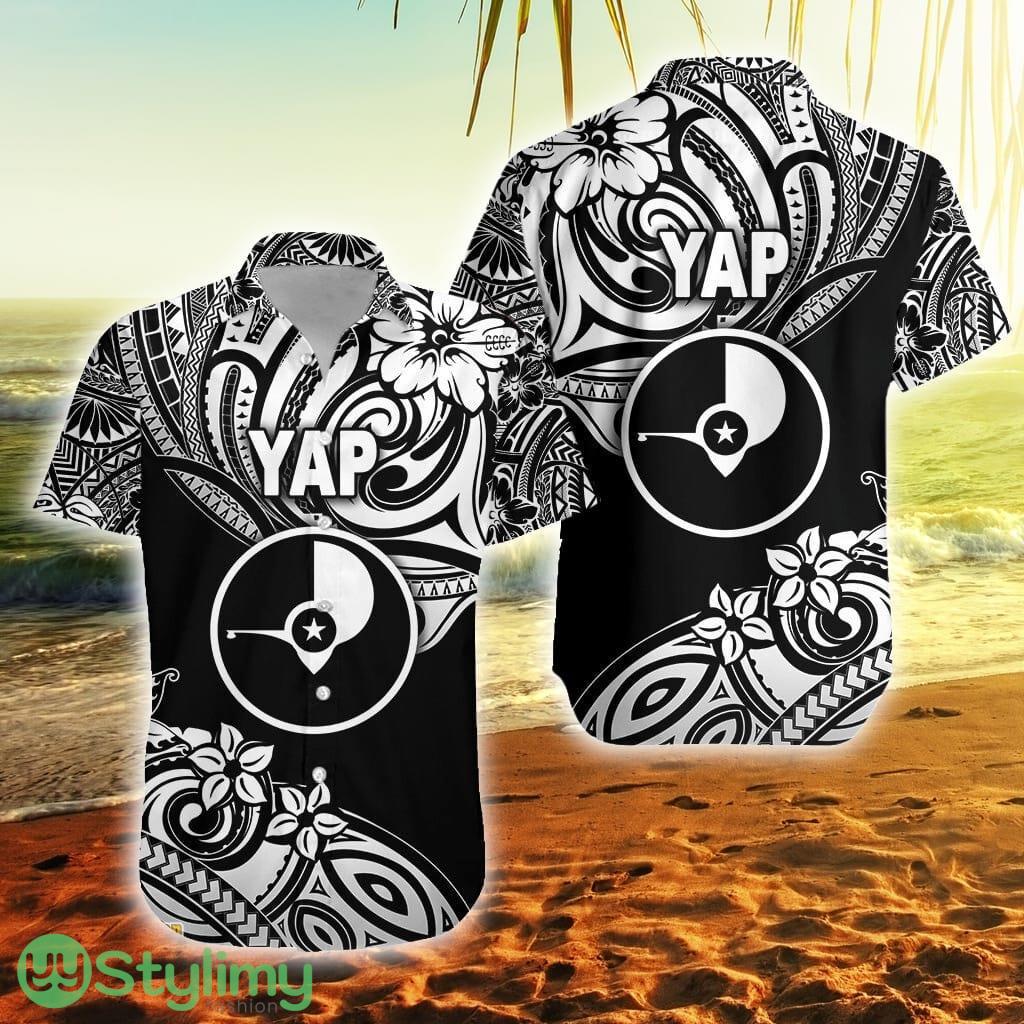 Fsm Yap Unique Vibes Black Federated States Of Micronesia Button Down Hawaiian Shirt Trending Summer 1 Fsm Yap Unique Vibes Black Federated States Of Micronesia Button Down Hawaiian Shirt Trending Summer Product Photo 1