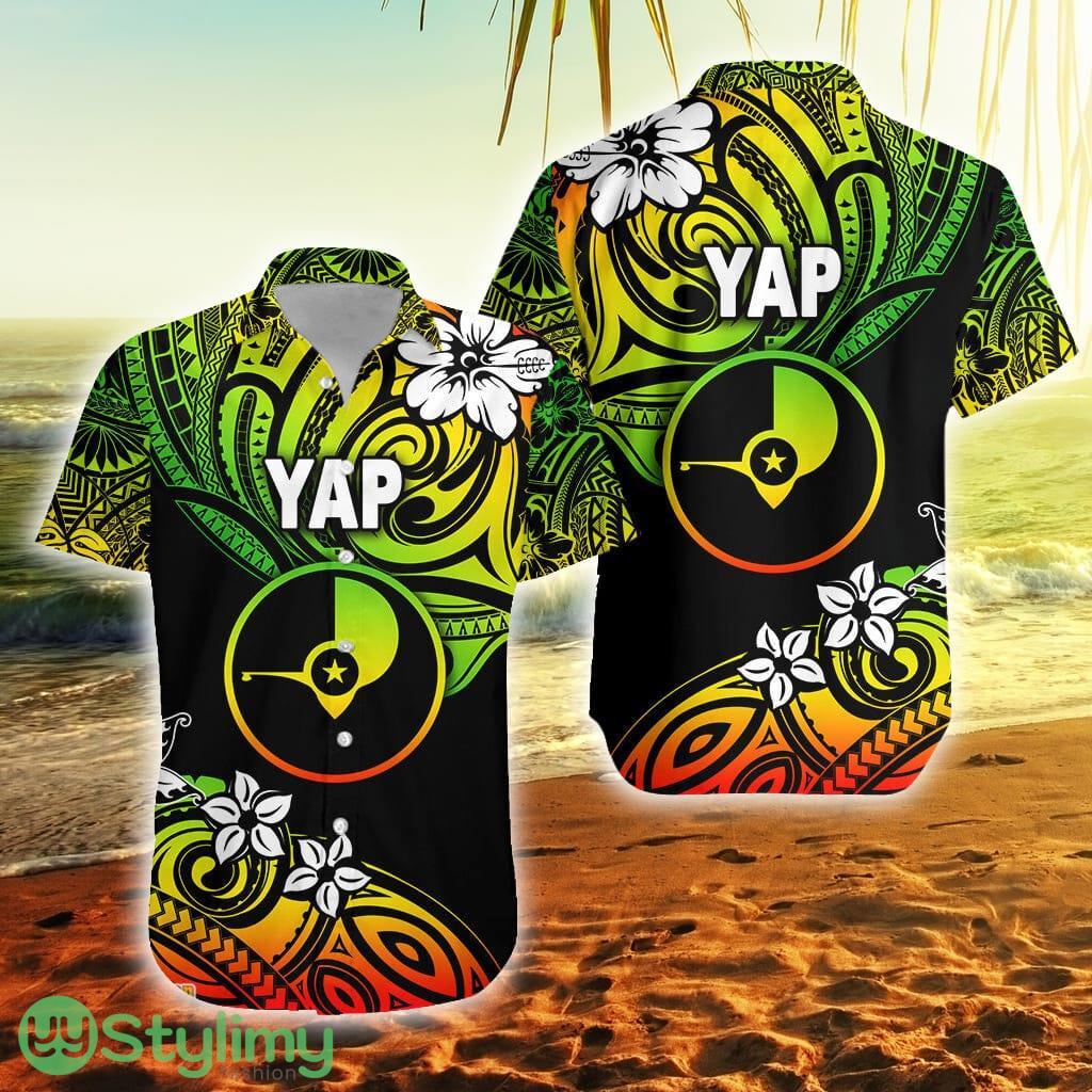 Fsm Yap Unique Vibes Reggae Federated States Of Micronesia Button Down Hawaiian Shirt Trending Summer 1 Fsm Yap Unique Vibes Reggae Federated States Of Micronesia Button Down Hawaiian Shirt Trending Summer Product Photo 1