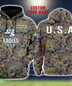 Georgia Southern Eagles 3D Printing Army Camo Pattern Unisex Hoodies Custom Name For Fans Product Photo 1