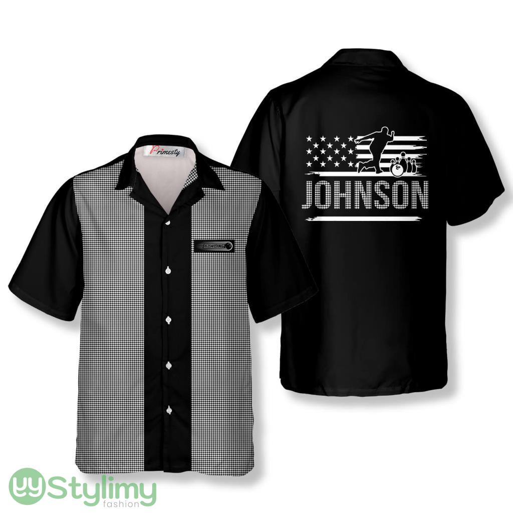 Gingham Print Custom Bowling Hawaiian Shirt 2 Gingham Print Custom Bowling Hawaiian Shirt Product Photo 1