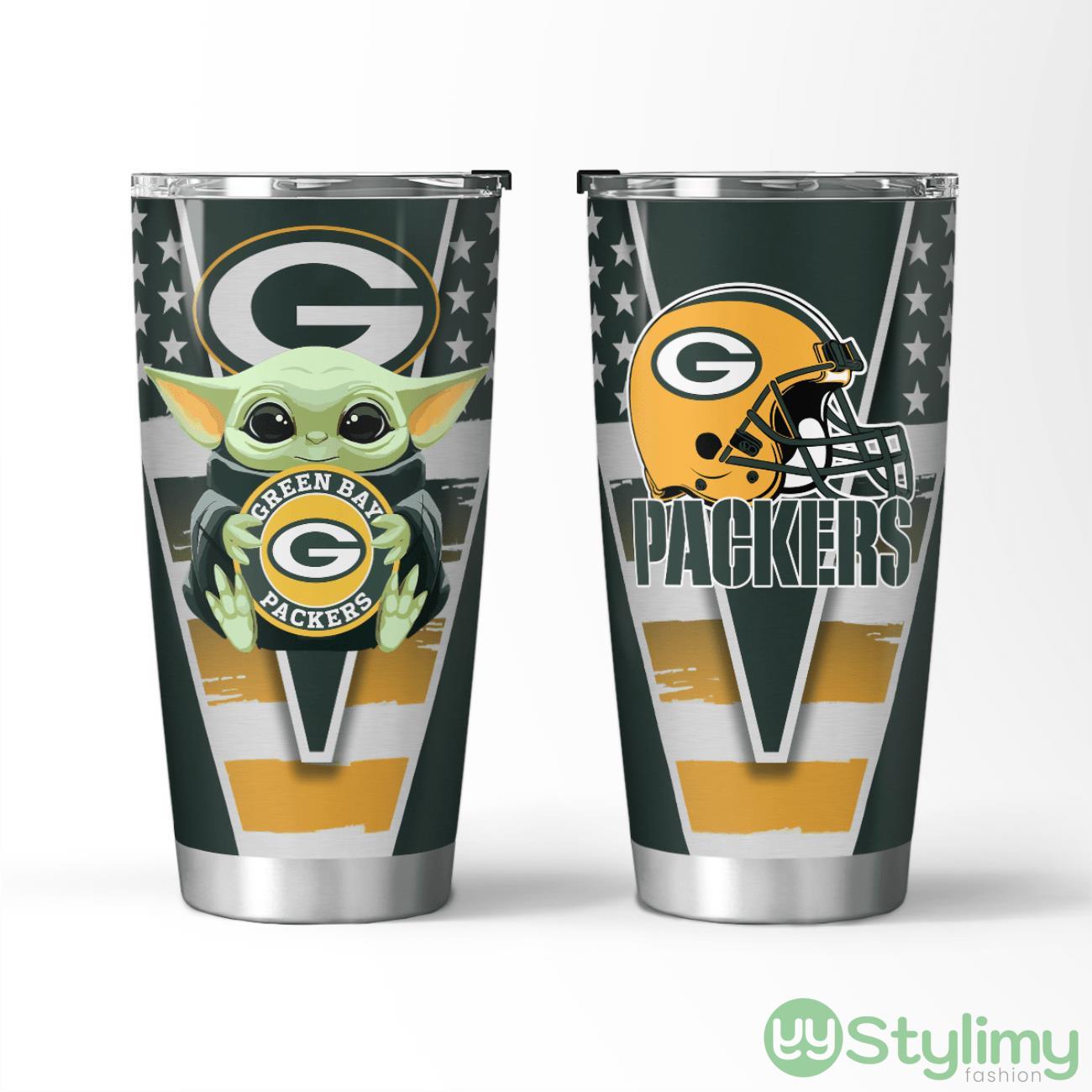 Green Bay Packers Baby Yoda 3D Tumbler Unique Gift For Fans 3 Green Bay Packers Baby Yoda 3D Tumbler Unique Gift For Fans Product Photo 1