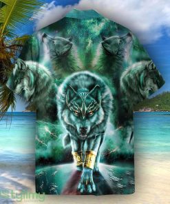 Green King Wolf Unisex Short Sleeve Shirts Hawaiian Shirt For Men Women Product Photo 2