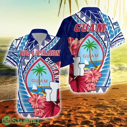Guam Chamorro Happy Liberation Day Latte Stone Guam Button Down Hawaiian Shirt Trending Summer