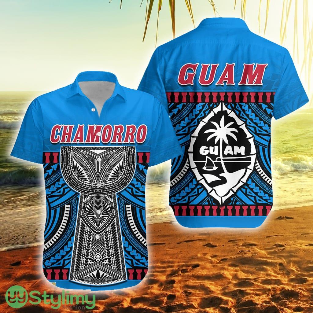 Guam Chamorro Latte Stone Blue Polynesian Haligi Guam Button Down Hawaiian Shirt Trending Summer 1 Guam Chamorro Latte Stone Blue Polynesian Haligi Guam Button Down Hawaiian Shirt Trending Summer Product Photo 1