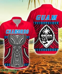 Guam Chamorro Latte Stone Red Polynesian Haligi Guam Button Down Hawaiian Shirt Trending Summer Product Photo 1