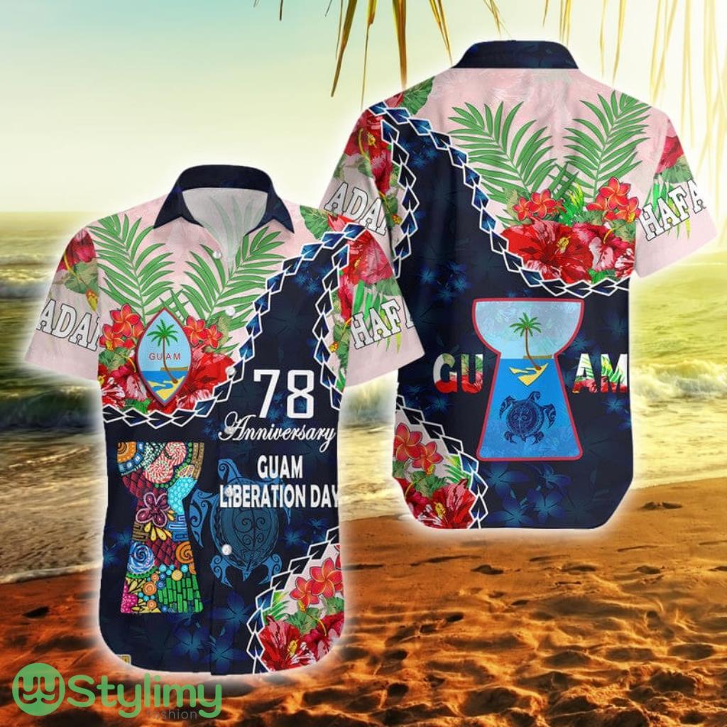 Guam Liberation Day Latte Stone Hibiscus Painting Guam Button Down Hawaiian Shirt Trending Summer 1 Guam Liberation Day Latte Stone Hibiscus Painting Guam Button Down Hawaiian Shirt Trending Summer Product Photo 1