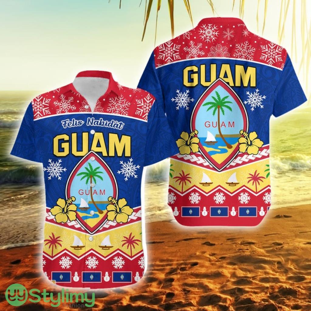 Guam Tribal Polynesian Christmas Vibe Guam Button Down Hawaiian Shirt Trending Summer 2 Guam Tribal Polynesian Christmas Vibe Guam Button Down Hawaiian Shirt Trending Summer Product Photo 1