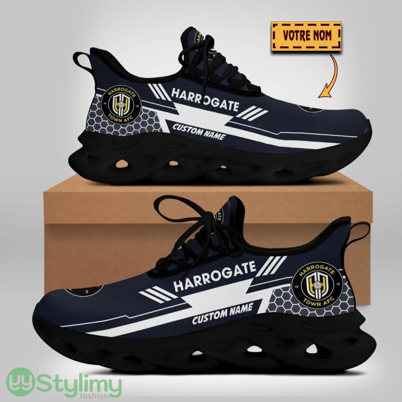 Harrogate Town AFC Max Soul Shoes Sport Running Shoes For Fans Custom Name 3 Harrogate Town AFC Max Soul Shoes Sport Running Shoes For Fans Custom Name Product Photo 1