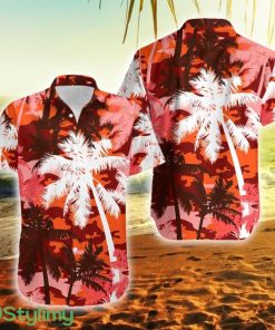 Hawaii Palm Tree Silhouettes On Camouflage No5 Hawaii Button Down Hawaiian Shirt Trending Summer Product Photo 1