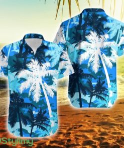 Hawaii Palm Tree Silhouettes On Camouflage No6 Hawaii Button Down Hawaiian Shirt Trending Summer Product Photo 1