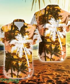 Hawaii Palm Tree Silhouettes On Camouflage No7 Hawaii Button Down Hawaiian Shirt Trending Summer Product Photo 1