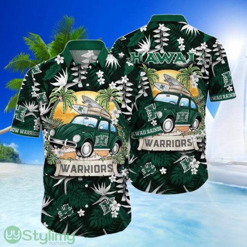 Hawaii Rainbow Warriors NCAA3 Car Go To beach Hawaiian Shirt Funny Summer Gift