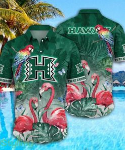 Hawaii Rainbow Warriors NCAA3 Parrot Falamingo Pattern Hawaiian Shirt Cute Summer Gift Product Photo 1