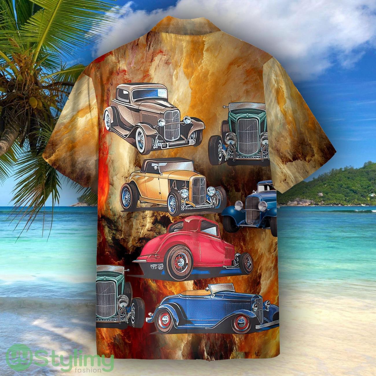 Hot Rod Car Unisex Short Sleeve Shirts Hawaiian Shirt For Men Women 2 Hot Rod Car Unisex Short Sleeve Shirts Hawaiian Shirt For Men Women Product Photo 2
