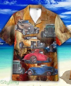Hot Rod Car Unisex Short Sleeve Shirts Hawaiian Shirt For Men Women Product Photo 1