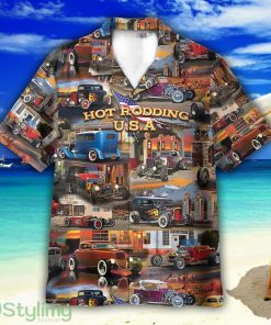 Hot Rodding USA Car Unisex Short Sleeve Shirts Hawaiian Shirt For Men Women Product Photo 1