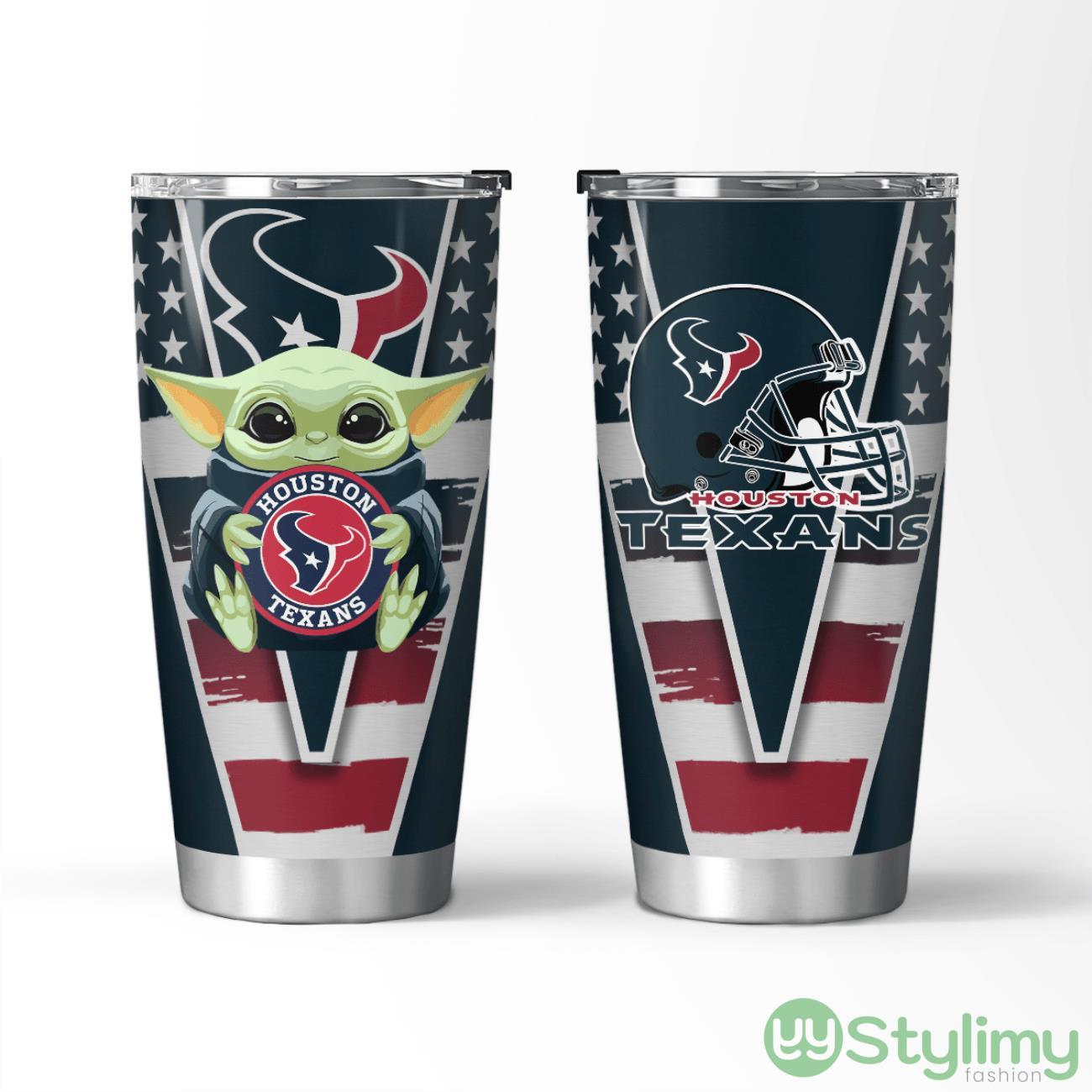 Houston Texans Baby Yoda 3D Tumbler Unique Gift For Fans 4 Houston Texans Baby Yoda 3D Tumbler Unique Gift For Fans Product Photo 1