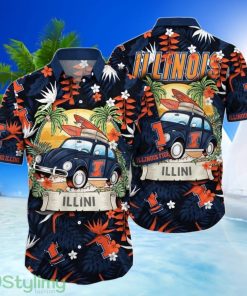 Illinois Fighting Illini NCAA3 Car Go To beach Hawaiian Shirt Funny Summer Gift Product Photo 1