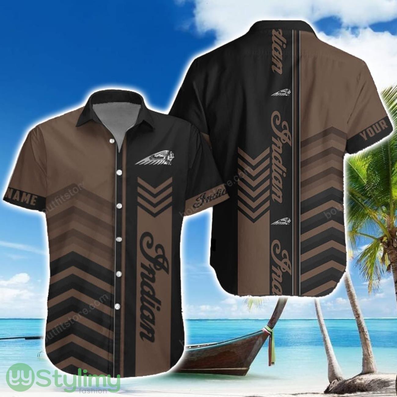 Indian Brown Hawaiian Shirt Summer Gift For Men Women Custom Name 1 Indian Brown Hawaiian Shirt Summer Gift For Men Women Custom Name Product Photo 1
