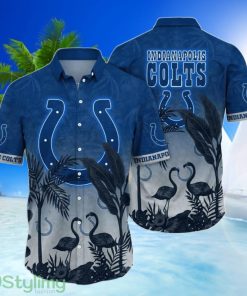 Indianapolis Colts NFL Couple Flamingo Hawaiian Shirt Sport Gift For Fans Product Photo 1
