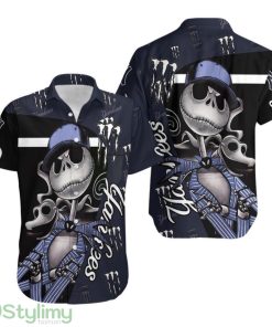 Jack Skellington Monster Energy Logo New York Yankees Hawaiian Shirt Aloha Shirt for Men Women Product Photo 1