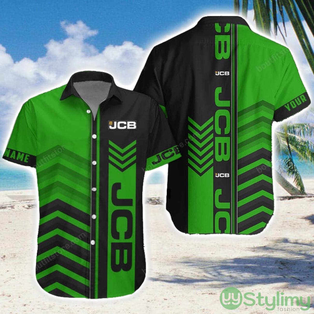JCB Green Hawaiian Shirt Men Women Beach Gift Custom Name 2 JCB Green Hawaiian Shirt Men Women Beach Gift Custom Name Product Photo 1