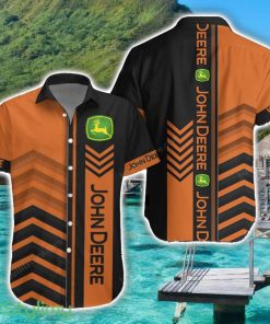 John Deere Orange Hawaiian Shirt For Men Women Product Photo 1