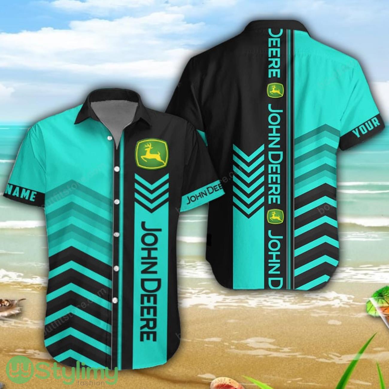 John Deere Zetor 3D Printing Shorts Sleeve Hawaiian Shirt Custom Name 1 John Deere Zetor 3D Printing Shorts Sleeve Hawaiian Shirt Custom Name Product Photo 1