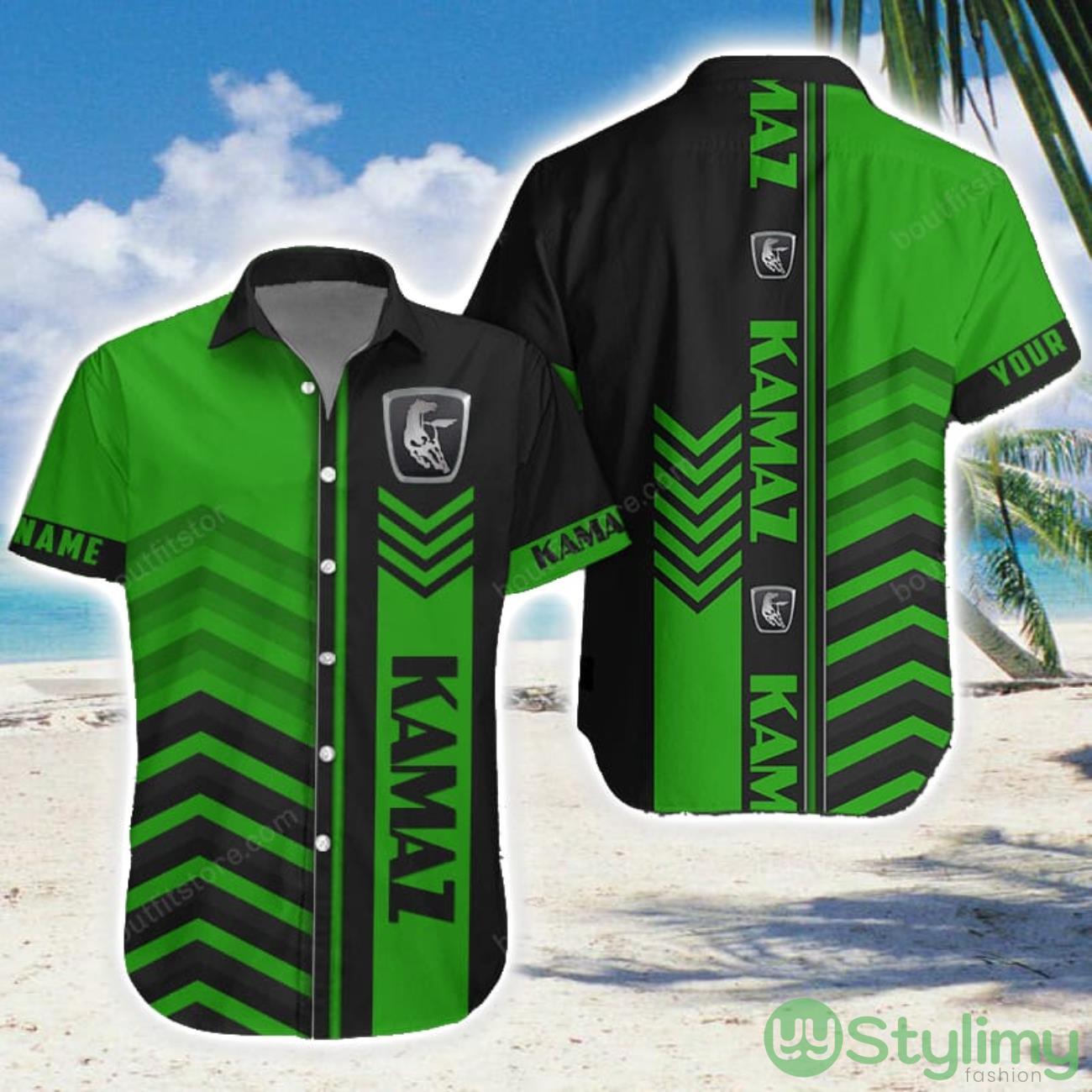 Kamaz Green Hawaiian Shirt Men Women Beach Gift Custom Name 1 Kamaz Green Hawaiian Shirt Men Women Beach Gift Custom Name Product Photo 1