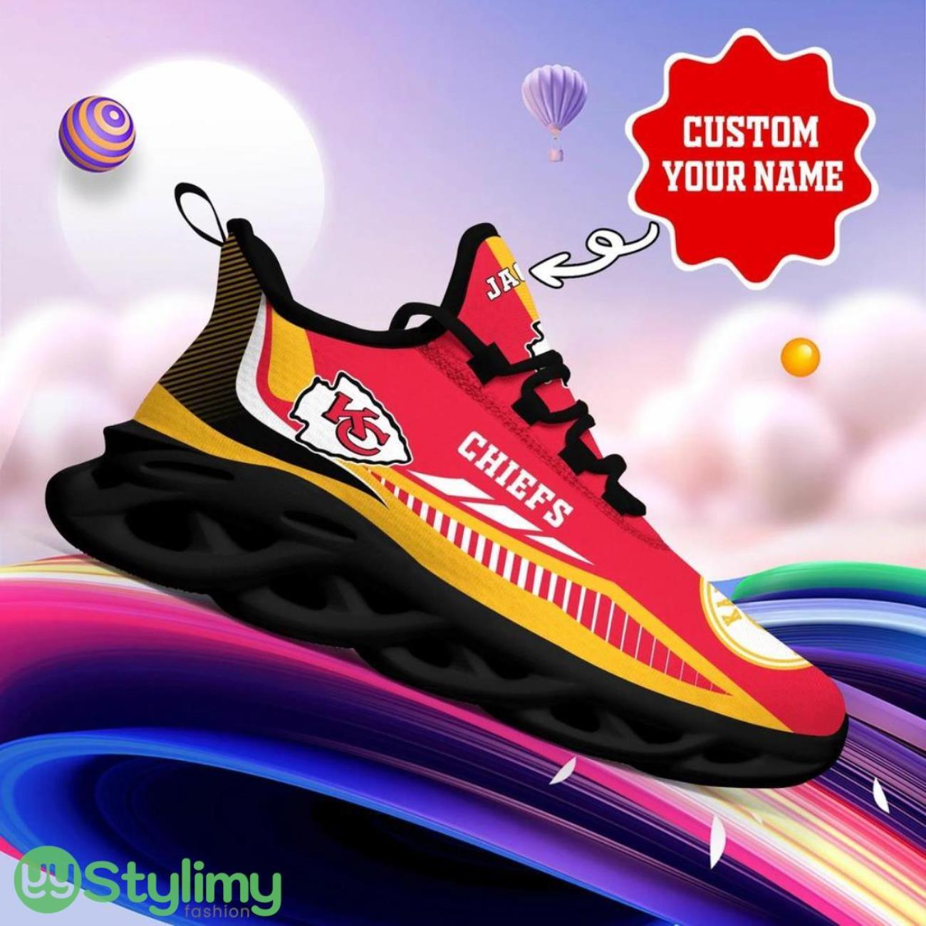 Kansas City Chiefs NFL Max Soul Shoes Custom Name Sneakers Hot Trending Running Sneakers 5 Kansas City Chiefs NFL Max Soul Shoes Custom Name Sneakers Hot Trending Running Sneakers Product Photo 5