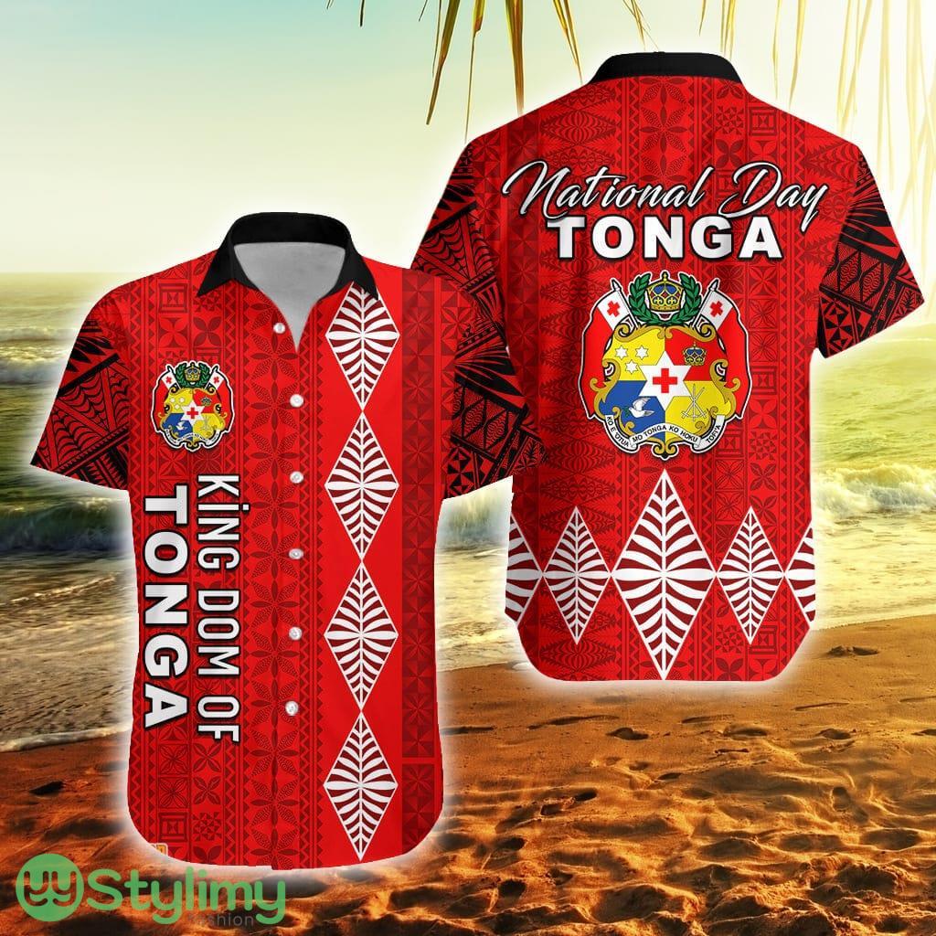 Kingdom Of Tonga 2021 Tonga National Day Tonga Button Down Hawaiian Shirt Trending Summer 2 Kingdom Of Tonga 2021 Tonga National Day Tonga Button Down Hawaiian Shirt Trending Summer Product Photo 1