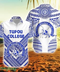 Kolisi Ko Tupou College Tonga Creative Style White Tonga Button Down Hawaiian Shirt Trending Summer Product Photo 1