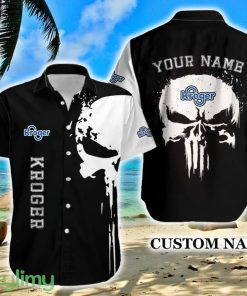 Kroger Casual Logo Brand Hawaiian Shirt Skull Gift Summer Custom Name - Kroger Casual Logo Brand Hawaiian Shirt Skull Gift Summer Custom Name