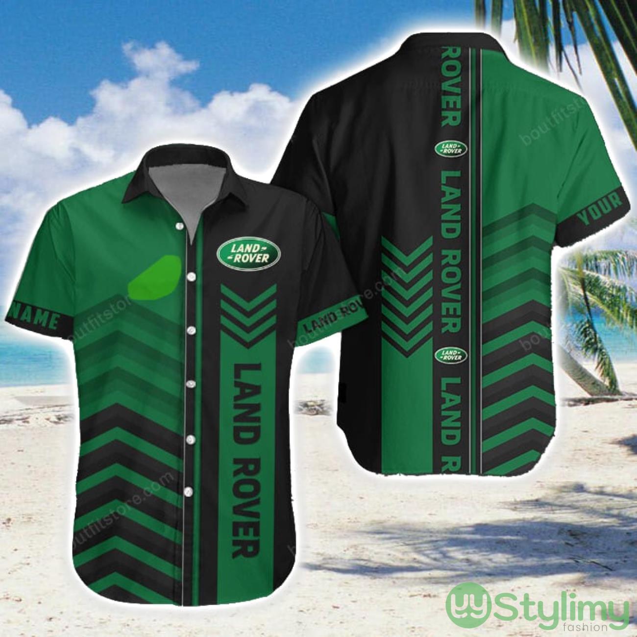 Land-Rover Green Hawaiian Shirt Men Women Beach Gift Custom Name 1 Land-Rover Green Hawaiian Shirt Men Women Beach Gift Custom Name Product Photo 1