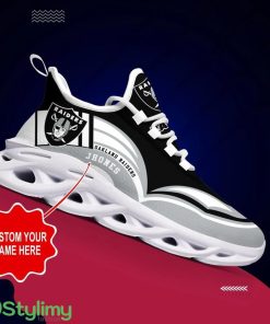 Las Vegas Raiders NFL Logo Sport Team Max Soul Shoes Custom Name Sneakers Hot Trending Personalized Gifts Product Photo 1