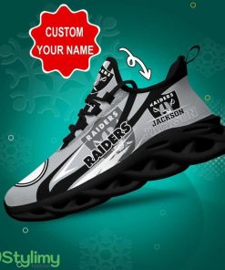 Las Vegas Raiders NFL Logo Sport Team Max Soul Shoes Custom Name Sneakers Hot Trending Personalized Gifts For NFL Logo Sport Team Product Photo 1