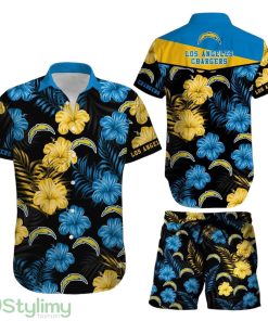 Los Angeles Chargers NFL Football Retro Sunset Hawaii Hawaiian Shirt Short Summer Gift Product Photo 1