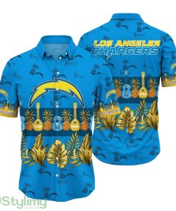 Los Angeles Chargers NFL Hawaiian Shirt Tropical Pattern Beach Summer Gift For Fan NFL Product Photo 1